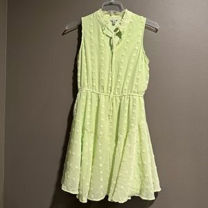 C Est 1946 Sleeveless Pullover Style Swiss Dot Dress Size Medium